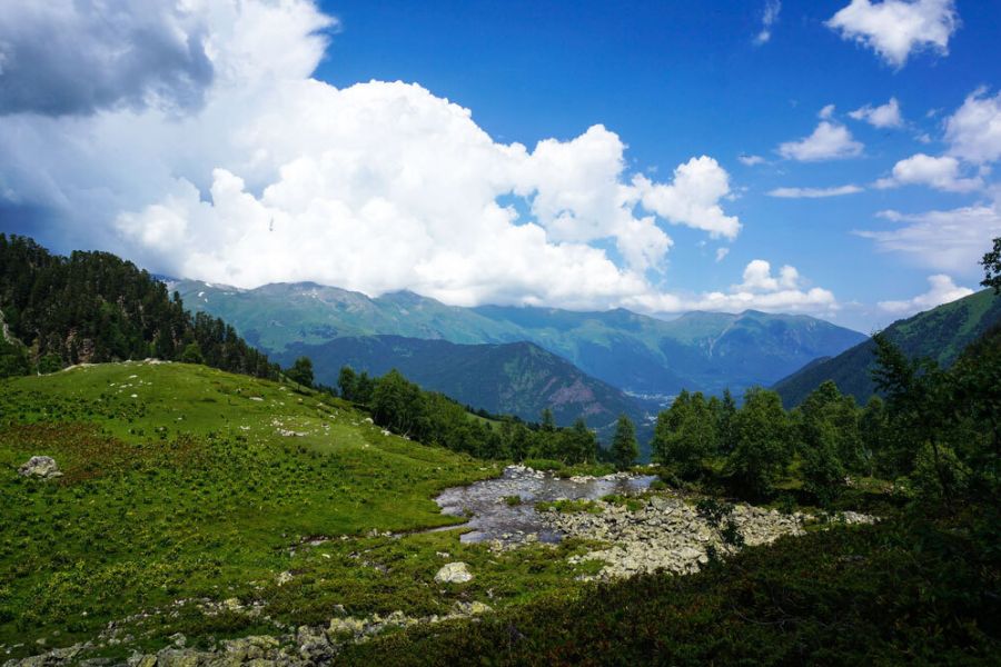 Горный лагерь в Архызе. Софийские озера